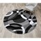 World Rug Gallery Contemporary Abstract Circles Soft Area Rug 6'6'' Round Gray 105GRAY6RND - alternate 3